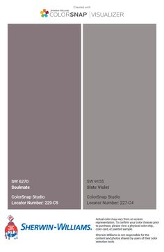 the color scheme for sherwinn - williams's paint