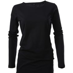 A good quality long sleeve layering tee to be worn under our knitwear, layered over another coloured tee or simply on its own.It is the perfect length for a contemporary layered look and can be ruched up to suit your figure. It has a round neck which complements our round neck cashmere pieces perfectly. 92% cotton, 8% lycramachine washable at 30 degreesAlso available in navy, white, grey and khaki Long Sleeve Layering, Cashmere Jumper, Current Styles, Black Long Sleeve Top, Grey Tee, Layered Look, Playing Dress Up, Navy White, Long Length