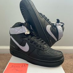 Brand Nib/Ds Colorway: Blk/Wolf Grey Sz: 5.5 #Vadclosetofgoodies #Kicksforsale #Airforce1 #Airforce1alyx9sm #Snkrskickcheck #Snkrsonly #Sneakerhead #Sneakeraddict #Sneakernews #Kicksoftheday #Kicksonfire #Kicksaddict #Hypebeast #Hypebeaststyle #Hypebeastkicks #Complexsneakers #Complexkicks #Streetstyle #Streetfashion #Streetwear #Mensfashion #Menskicks Shoes Air Force, Nike Sf, Nike Shoes Air, Nike Air Monarch, Nike Air Flight, Plaid Shoes, Hypebeast Style, Nike Shoes Air Force, Nike Air Jordan 11