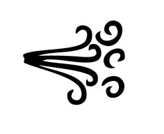 an abstract black and white logo with swirls in the shape of a letter s