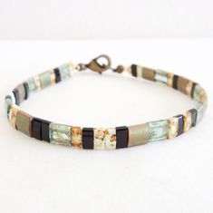 Diy Tila Bead Jewelry, How To Make A Tila Bead Bracelet, Making Tila Bead Bracelets, Turquoise Tila Bracelet, Metal Tila Bracelet, Casual Bracelets, Christian Bracelets