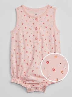 Baby Henley Print Romper | Gap Factory Casual Tops With Buttons For Playwear, Spring Playwear Tops With Buttons, Summer Buttons Playwear Tops, Summer Buttoned Playwear Tops, Summer Playwear Tops With Buttons, Baby Trends, Toddler Stuff, Baby L, Baby Trend