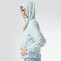 Women's Standard Ultra Light Sun Prodective Hoodie UPF 50+ – OHSUNNY Lightweight Hooded Windbreaker For Outdoor Activities, Lightweight Hooded Windbreaker For Outdoor, Breathable Nylon Hooded Windbreaker, Breathable Hooded Nylon Windbreaker, Lightweight Long Sleeve Windbreaker For Outdoor, Lightweight Hooded Casual Windbreaker, Lightweight Casual Hooded Windbreaker, Solid Windbreaker With Drawstring Hood For Outdoor Activities, Solid Windbreaker With Drawstring Hood For Outdoor