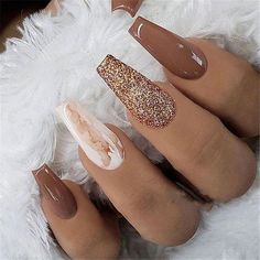 Marble Acrylic Nails, Trend Ideas, Long Nail Art, Nagellack Trends, Nail Trend, Winter Nails Acrylic, Coffin Nails Long, Coffin Nails Designs