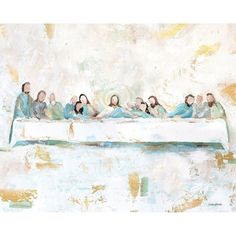 Last Supper Poster Print - Mackenzie Kissell Image 1 Last Supper Art, Catholic Decor, The Last Supper, Last Supper, Catholic Art, Christian Wall Art, Unframed Art, Mosaic Crafts, Painting Kits