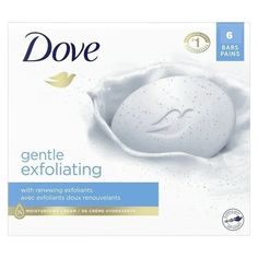 Dove Gentle Exfoliating Bar Soap 4.75 oz • Effectively washes away dirt and germs while nourishing your skin • Enriched with Dove gentle exfoliating beads for beautiful, radiant skin • Results in more radiant-looking, smooth skin vs. ordinary soap. • Free from parabens and sulfate cleansers • ¼ moisturizing cream and mild cleansers help retain skin’s moisture • #1 Dermatologist recommended bar brand Dove Bar Soap, Dove Bar, Dove Beauty Bar, Dove Beauty, Soft Smooth Skin, Gentle Skin Cleanser, Skin Cleanser, Mild Cleanser, Body Bars