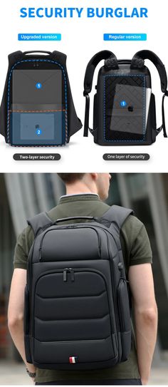 Anti-theft Waterproof Backpacks USB Charging Travel Laptop Bags – Atom Oracle Multifunctional Laptop Bag For Outdoor Activities, Multifunctional Portable Laptop Bag For Outdoor, Multifunctional Portable Laptop Bag For Outdoor Activities, Portable Functional Laptop Bag For Outdoor, Multifunctional Anti-theft Outdoor Backpack, Designer Leather Bags, Laptop Travel Bag, Mens Backpack Travel, Work Backpack