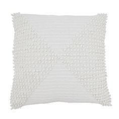 a white pillow on a white background