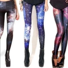 Lotus Leggings In Blue Starry Galaxy Print Size M Best Fits S/M Condition: Nwt Apt Oo 10049 Blue Sequin Leggings, Moon And Star Leggings, Astronomy Prints, Golf Leggings, Galaxy Print Leggings, Running Attire, Galaxy Leggings, Black Workout Leggings, Star Gazing