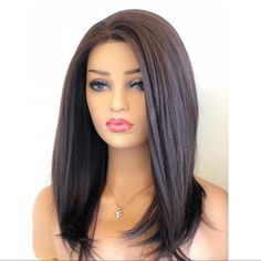 Wig Closet, Brown Lace Front Wig, Brown Lace Front, Corte Bob, Medium Short Hair, Hairstyles For Layered Hair, Closet Accessories, Long Bob Hairstyles, Rose Lace