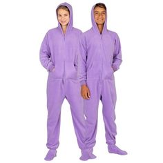 These perfectly purple pj's are made for both boys and girls! Soft, plush fleece blankets the entire body in warm, luxurious fabric. These fun footie pajamas for kids feature hoodies and pockets - making them as stylish and practical as they are cozy! Tweens, teens and kids alike love these trendy and ultra comfortable one-piece pajamas! A favorite staple they'll never outgrow! Kids Sizes: Extra Small: Fits 3'10" - 4'1", 45 - 50lbs Small: Fits 4'2" - 4'5", 51 - 65lbs Medium: Fits 4'6" - 4'8", 66 Purple Pjs, Matching Onesies, Family Matching Pjs, Hoodie Pajamas, Kids Onesies, Girls Hoodie, Footie Pajamas, Footed Pajamas, One Piece Clothing