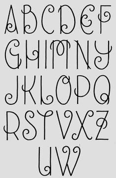 the alphabet and numbers are drawn in black ink