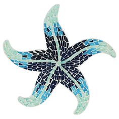 Decorate your home with the coast in mind with this Sea Star Mosaic Plaque. These were designed to add a touch of the beach to your space, without the sand of course! Star Mosaic, Easy Mosaic, Vbs Ideas, Coastal Life, Tile Wall, Sea Star, Beach Combing, Mosaic Designs, Beach Art