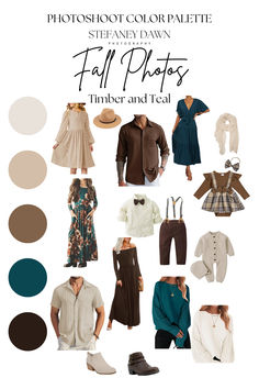 Unexpected fall color combination with teal, brown, and cream. Teal Fall Photoshoot, Blue Green Grey Family Photo, Family Fall Photo Color Scheme, Fall Extended Family Pictures Color Scheme, Blue And Brown Fall Family Photos, Large Family Fall Photoshoot Outfits, Fall Family Photo Color Palette, Teal Family Pictures Outfits, Fall Outfit Color Palette