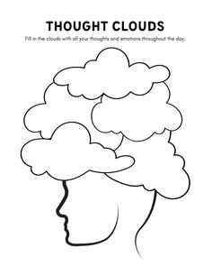 the head is in the clouds coloring page