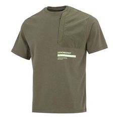 Men's Jordan 23 Engineered Athleisure Casual Sports Round Neck Short Sleeve Military Green T-Shirt DM3216-222 (Round Neck/Short Sleeve) Sporty Cotton T-shirt For Outdoor Activities, Short Sleeve T-shirt For Outdoor Sports, Urban Green T-shirt For Sports, Casual Khaki T-shirt For Outdoor, Outdoor Sportswear Tops With Letter Print, Short Sleeve Tops For Outdoor Sports Season, Short Sleeve Tops For Sports Season, Outdoor Sportswear Crew Neck T-shirt, Urban Crew Neck Tops For Sports Season