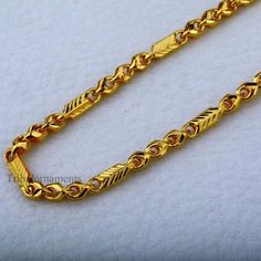 Vintage antique design handmade customized 22kt yellow gold Choco casual chain necklace daily use jewelry, it contains pure 91.6% gold with complete hallmarked, gorgeous unisex gifting jewelry from India.Metal-22kt yellow gold.Item type-Chain necklace.Length-20" or 22" or 24 inches (pic your size.) Widht-2.3 mm approx.Weight-15.00 to 18.00 grams approx.(vary as per length).Stamped-916/22kt hallmarked.Gold purity-91.6%.Makes excellent gifting for birthday, valentines day, Christmas day, mother's Gold Neck Chains For Men Design Latest, Latest Gold Chains For Men, New Chain Designs Gold, Gold Chains For Men Design Latest, Golden Chain For Men, Mens Chain Designs, Chain Designs Gold, Neck Chain For Men, Mens Gold Chain Necklace