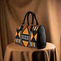 African Handbag with Ethnic Mud Cloth Pattern - Cultural & Stylish Mud Cloth Pattern, Cloth Pattern, Skirt Swimsuit, Fashion Lady, Canvas Decor, Midi Skirt Pencil, Mud Cloth, Accessories Unique, Intricate Details