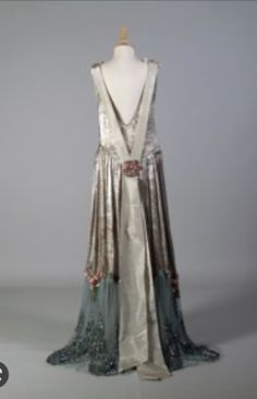 Callot Soeurs, Dress Paris, Bijoux Art Nouveau, 1920's Fashion, Couture Evening Dress, Kent State University, Kent State, 1920 Fashion, 20th Century Fashion