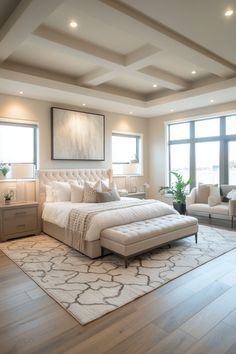 #homedecor, #interiordesign, #homedesign, #decor inspiration Bedroom Inspirations Master Shabby Chic, Calming Master Bedrooms, Master Bedrooms Cozy, Master Bedrooms Ideas For Couples, Luxury Bedroom Design Master Suite, Luxurious Bedrooms Master, Master Bedrooms Decor Cozy, Bedroom Couple, Bedroom Mansion