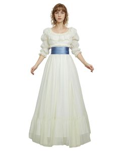 PRICES MAY VARY. Features: puff sleeves, Empire waist Included Items:Dress*1 Belt*1 Design:Regency Dress Empire Waist Dress Medieval Renaissance Costume Victorian Rococo Dress Occasion: Daily Wear, Victorian Medieval Regency Renaissance Wedding, Dance Ball Party, Birthday Party, Stage Performance, Tea Parties, Prom and more. Size: Please choose size based on the size picture or the product description before purchasing.  Women Cosplay Costume Size Chart (inch/cm):  S:Bust:33’’-34’’/84-87.---Wais Cute Victorian Dresses, Regency Inspired Fashion Modern, Medieval Princess Aesthetic, Victorian Style Dresses, Royalcore Dress, Regency Party, Rococo Costume, Marianne Dashwood