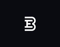 the letters b and e are white on black