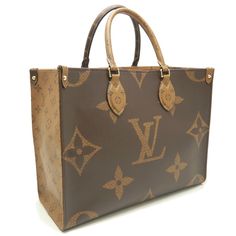 Louis Vuitton Monogram Reverse Onthego Mm Tote Bag Brown W35cmxh27cmxd14cm Monogram Canvas Shopping Bag With Branded Hardware, Rectangular Monogram Canvas Luxury Bag, Modern Everyday Luxury Bag In Monogram Canvas, Modern Monogram Canvas Bag For Everyday Luxury, Designer Shopping Bags In Signature Coated Canvas, Everyday Luxury Monogram Canvas Bag With Branded Hardware, Rectangular Signature Coated Canvas Bag For Shopping, Daily Use Top Handle Shoulder Bag With Monogram Print, Monogram Print Top Handle Shoulder Bag For Daily Use