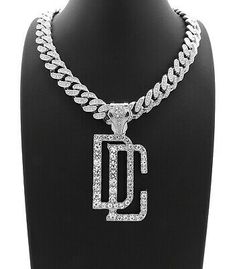 #DREAMCHASER #DC #MEEKMILL #HIPHOPJEWELRY Silver Necklace For Streetwear, Silver Chain Link Jewelry For Streetwear, Silver Chain Necklaces For Streetwear, Silver Chain Necklace For Streetwear, Cuban Link Silver Chain Necklace For Streetwear, White Pendant Necklace For Streetwear, White Bling Necklaces For Streetwear, Metal Cuban Link Necklace For Streetwear, Iced Out Pendant Necklace For Streetwear