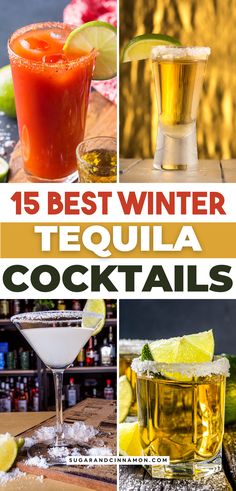 Tequila lovers, these winter cocktails are for you! 🍸❄️ From warming tequila drinks to holiday-inspired recipes, these cocktails are the perfect way to enjoy winter’s chill. Save this pin for your go-to tequila cocktail ideas all season long! 📌🎉