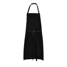 a black apron on a white background