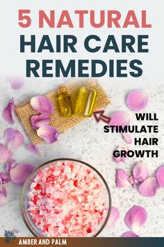 Discover 5 DIY natural hair care recipes and ingredients you can use to stimulate hair growth. All these hair care remedies for scalp care, hair growth, shine are easy and simple to use. Herbal Remedies For Hair Growth, Ayurveda For Hair Growth, Monistat For Hair Growth Recipe, Diy Herbal Oil For Hair Growth, Ayurvedic Hair Growth Oil Recipe