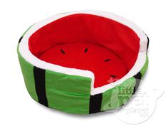 a watermelon dog bed is shown on a white background