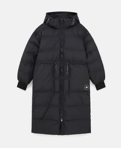 Discover Stella's Black TrueNature Long Padded Coat today. Free standard shipping is available on all orders. Shop online now. Long Padded Coat, Baby Boy Dress, Black Down, Bags Logo, Knitwear Dress, Padded Coat, Adidas Running, Short Shirts, Adidas Black