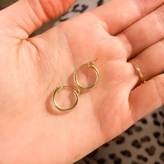 The perfect small hoop for everyday wear. 15mm in width. 14k gold filled and made to last through all your adventures. Waterproof, tarnish proof and great for sensitive ears. Free shipping on all U.S orders. Gold Filled Hoops, Sensitive Ears, Gold Filled, Everyday Wear, Silver Rings, Free Shipping, Silver, Gold