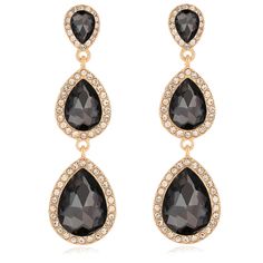 PRICES MAY VARY. Grey Teardrop Dangle Earrings: Adorned with selected rhinestone in round, teardrop shape, all golden plated, post backs for pierced ears, crafted with eco-friendly Zinc alloy, hypoallergenic and nickel-free, designed to be comfortable and easy to wear. Elegant and Exquisite. Brings you eye-catching effect all the time. Sparkly Rhinestone Dangle Earrings: Adorned with selected rhinestone in round, teardrop shape, adding a touch of sparkle to your look. All golden plated, and post Prom Costume, Formal Earrings, Crystal Chandelier Earrings, Teardrop Dangle Earrings, Long Dangle Earrings, Earrings Crystal, Rhinestone Designs, Crystal Drop Earrings, Earrings Long