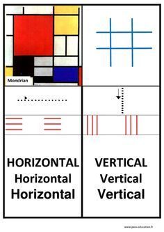 the vertical horizontal lines are labeled in red, yellow and blue