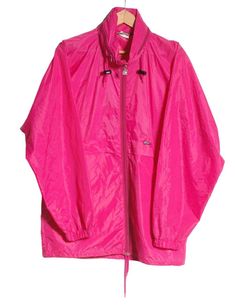 Vintage K Way windbreaker jacket in a fantastic pink colour. An original from the 1980's. Zip up front and twin waist pockets. Adjustable hood and waist drawstring. Hood zips into the collar. Made from a nylon fabric.  Condition: Excellent vintage condition. Chest: 42in Length: 30in Inside sleeve: 23in More vintage clothing on our website www.brickvintage.com K Way, Rose Vintage, Windbreaker Jacket, 1/4 Zip, Pink Color, Zip Ups, Mens Jackets, Vintage Outfits, Jackets & Coats