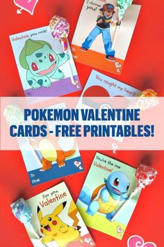 pokemon valentine cards with free printables