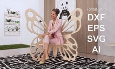 Plywood Chair, Routeur Cnc, Cnc Plasma, Butterfly Chair, Cnc Router, Custom Furniture, Chair Design, Router, Plywood