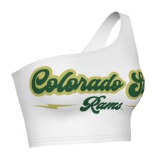 This super flattering Colorado State University One Shoulder Top is perfect for college game day! Our Colorado State One Shoulder Top's stretchy fabric makes it the perfect option for all body types. Pair with our CSU Tailgate Leggings for the cutest tailgate outfit! You'll never want to take this adorable one shoulder top off! In stock & ships in 1-2 business days. One size fits most. 88% Micropoly, 12% Spandex. Stretchy & soft fabric designed for all day use & long lasting quality. Sublimated College Game Day, College Games, College Game Days, Tailgate Outfit, Colorado State University, One Shoulder Top, One Shoulder Tops, State University, Stretchy Fabric