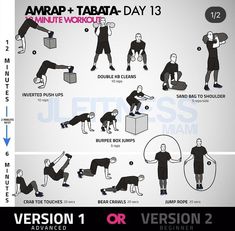 a poster showing different exercises for the body