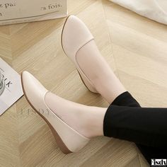 Fisdy - Professional Womens Pointed-Toe Flats Shoes with Soft Soles and Comfortable Design for Flight Attendants, Casual or Workwear Professional Shoes, Flight Attendants, Pu Heels, Professional Attire, Shoe Sole, Pointed Toe Flats, Work Shoes, Olivia Mark, High Heel Sandals