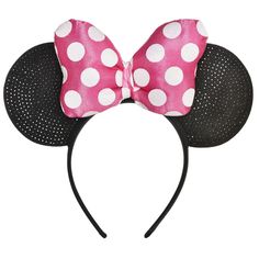 PRICES MAY VARY. ADORABLE MINNIE MOUSE DESIGN: The Minnie Mouse Forever Deluxe Headband features a classic black headband with a beautiful pink and white polka dot bow - perfect for Disney enthusiasts of all ages. COMFORTABLE & DURABLE MATERIALS: Constructed from high-quality plastic and fabric, this headband is not only comfortable to wear but also built to last through multiple uses and events. PERFECT GIFT IDEA: Delight the Disney fans in your life with this stylish and charming accessory - a thoughtful gift for birthdays, holidays, or just because. VERSATILE & REUSABLE: Ideal for costume parties, themed events, Disney trips, or simply to showcase your love for Minnie Mouse, this headband can be used time and time again. STAND OUT IN STYLE: Add a touch of fun and whimsy to your wardrobe Minnie Mouse Costume, Disney Birthday Party, Mouse Costume, Minnie Mouse Ears Headband, Plastic Headband, Mouse Ears Headband, Disney Birthday, Ears Headband, Black Headband