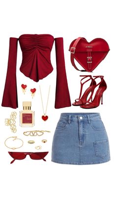 Christmas Outfit Ideas, Boujee Outfits, Casual Outfits For Teens, Christmas Outfits, Classy Casual Outfits, Red Outfit