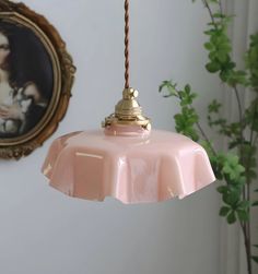 VINTAGE FLORAL PENDANT LIGHT - Pink Pink Ceiling Light, Metal Bedroom, Ceramic Pendant Light, Lampshade Designs, Pendant Light Styles, French Flowers, Vintage Pendant Lamp, Suspension Vintage, Elegant Beauty