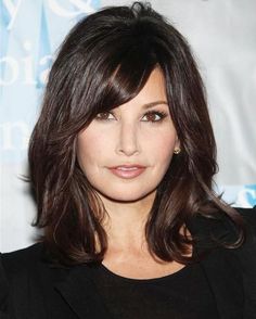 Gina Gershon Hair, Medium Brunette Hair, Hair Styles 2014, Very Short Hair, Girl Haircuts, Medium Hair Cuts