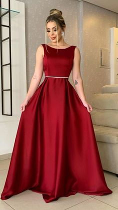 Fancy Bridesmaid Dresses Long, Prom Dresses Long Burgundy, Evening Gowns For Wedding, Vestidos Color Vino, Gowns For Wedding, Satin Prom Dress Long, Wedding Evening Gown, Satin Prom Dresses, Dresses Beautiful