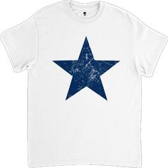 Casual Independence Day T-shirt With Star Print, Cotton Short Sleeve T-shirt With Star Print, Cotton Short Sleeve Shirt With Star Print, Cotton Tops With Star Logo And Short Sleeves, Graphic Tee Shirt With Star Print And Crew Neck, Cotton T-shirt With Star Logo, Cotton Graphic Tee With Star Print, Cotton T-shirt For Independence Day Fan Merchandise, White Short Sleeve T-shirt With Star Logo