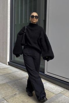 Vinter Mode Outfits, Nyc Winter Outfits, Mode Zara, Outfit Chic, Neue Outfits, All Black Outfit, Mode Inspo