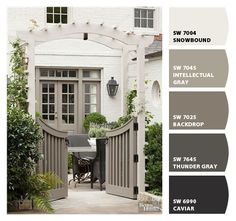 the color scheme for this house is gray